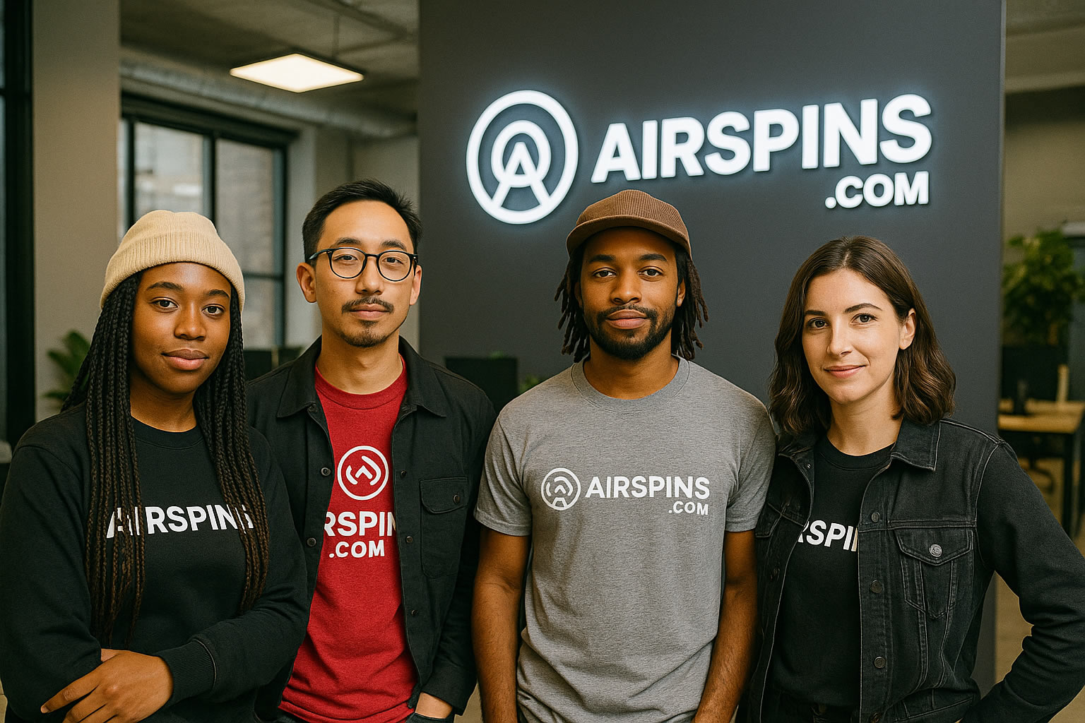 AirSpins team collaborating